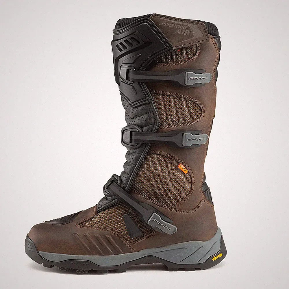 Forma ADVENTURE AIR Dry motorcycle boots (UNBOXED) brown waterproof adv riding