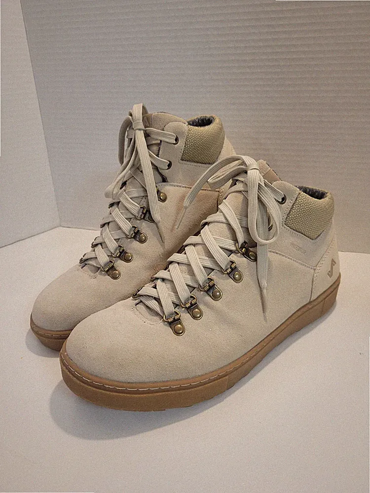 Forsake Lucie Mid Boots Women’s 10.5 Oatmeal Suede Waterproof Outdoor Sneaker