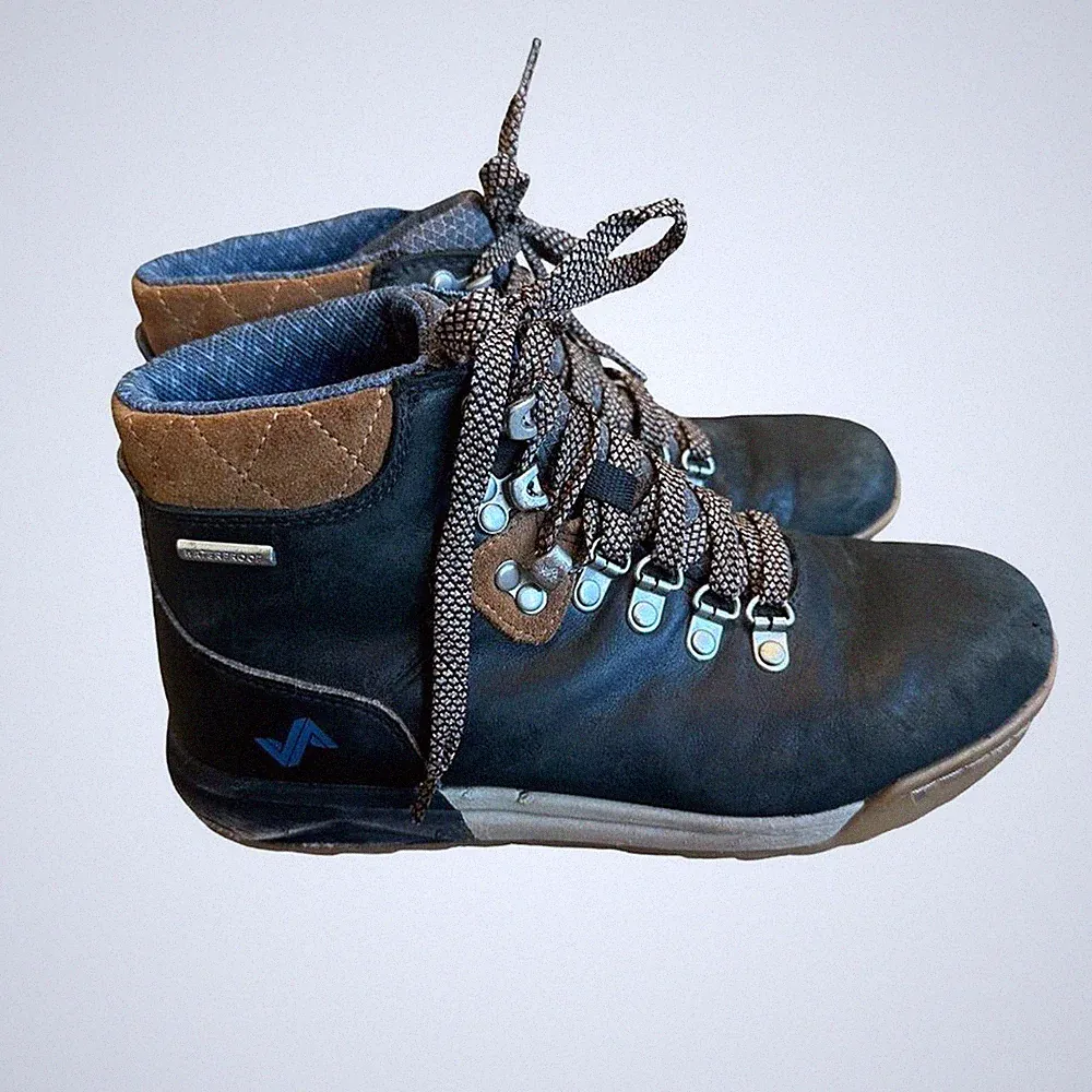 Forsake Patch Waterproof Mid Hiking Boots Lace Up Outdoor Black Tan Size 7