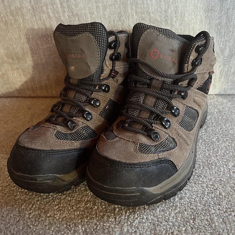 G.H. Bass Brown Waterproof Lace Up High Top Hiking Boots Men's Size 7