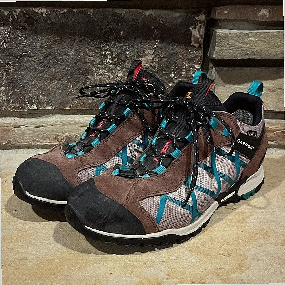 Garmont Mystic Brown Suede and Teal Gore-Tex Hiking Boots