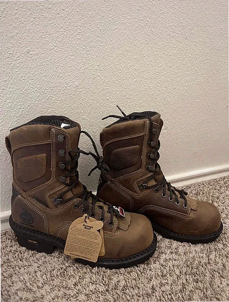 Georgia Boot Comfort Core Logger Waterproof Composite Toe EH Work Boots 10 M
