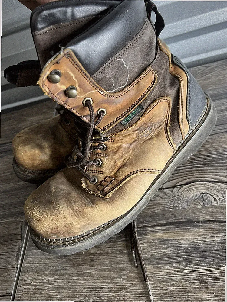Georgia G9334 Brookville Mens Steel Toe Work Boots Waterproof Leather Size 11.5