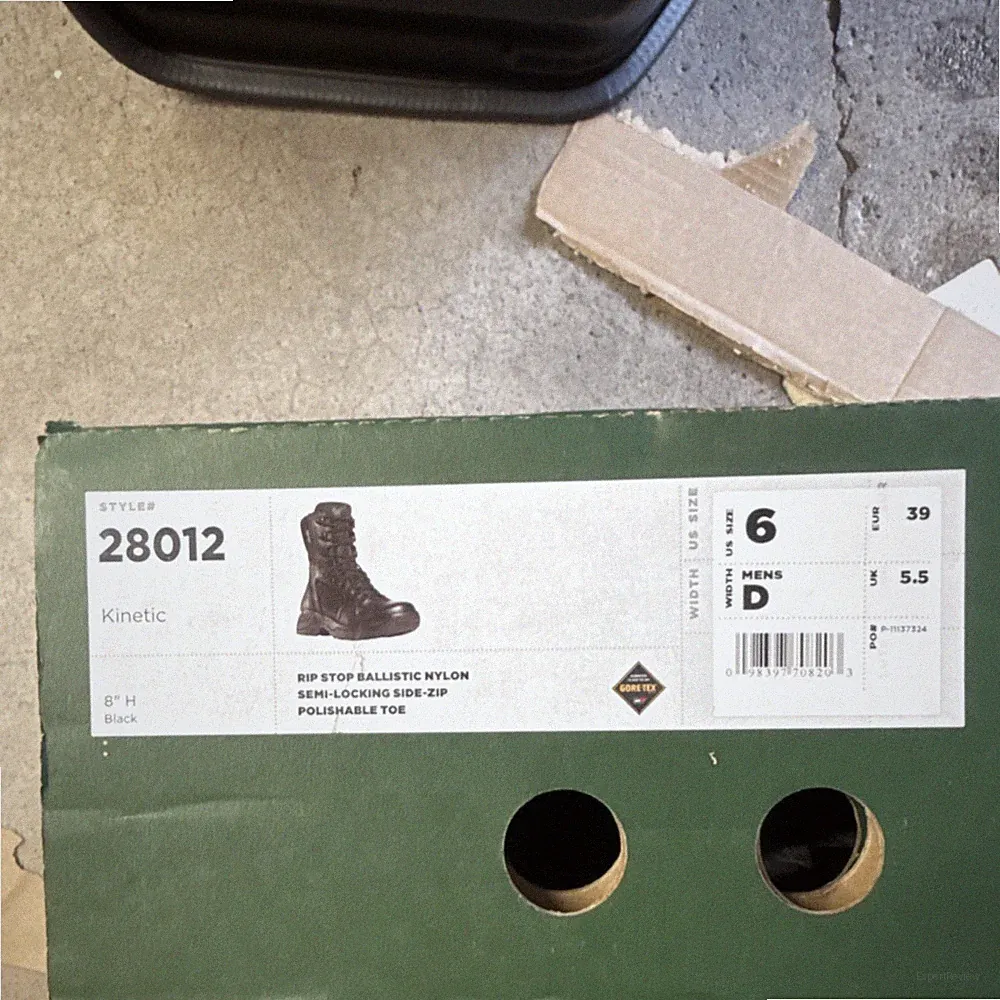 GORE-TEX Kinetic 28012 Men's Work Boots Rip Stop Nylon Polishable Toe Sz 6 D