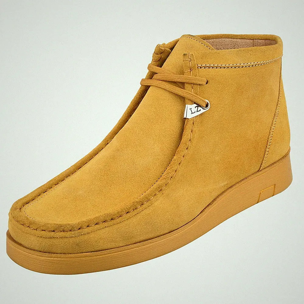 HAMARA JOE Mens Water Proof Suede Leather Desert CHUKKA Casual Moc Toe Boots