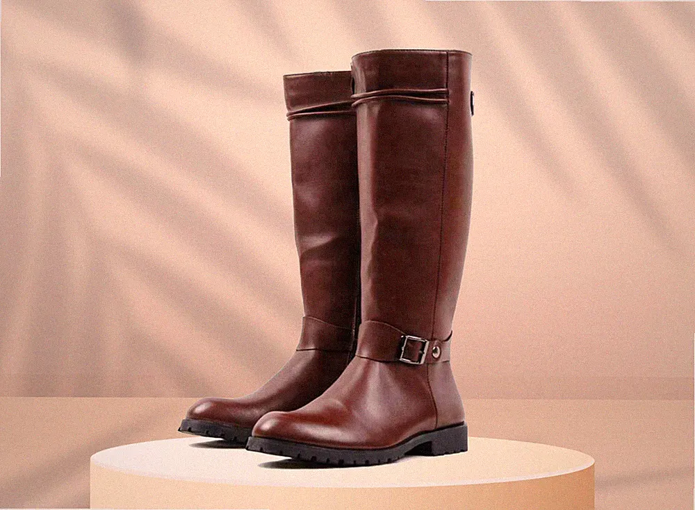 Handmade Riding Boots, Leather Horse Riding Boots, Brown Leather Boots