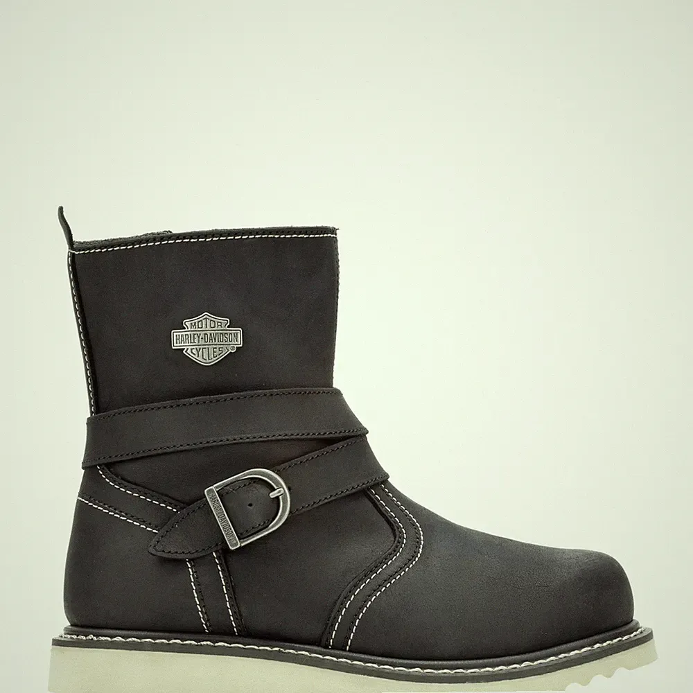 Harley-Davidson Jaynes 7" Engineer D84799 Womens Black Motorcycle Boots