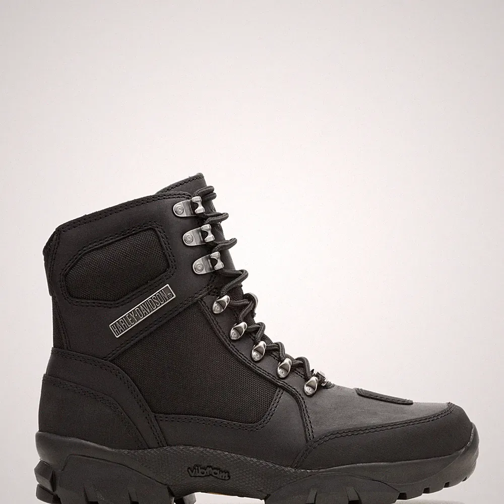 Harley-Davidson Karlson 5.5" D93876 Mens Black Leather Motorcycle Boots