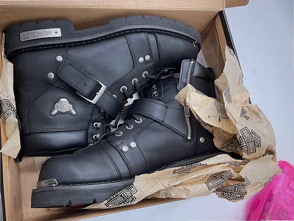 Harley-Davidson Men's Brake Buckle Black size 13Motorcycle Boots D91684