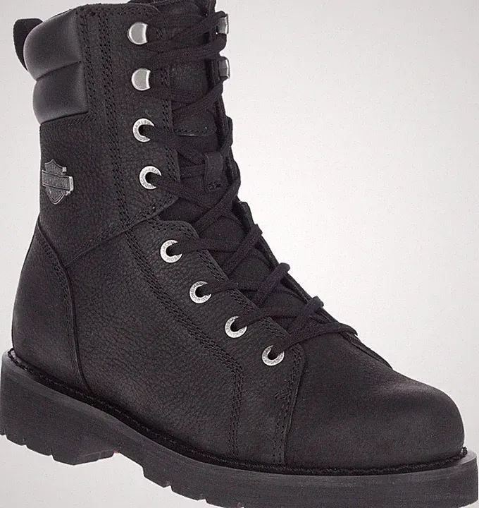 Harley-Davidson® Men's Marxen 7.5-Inch Black Motorcycle Boots D93805