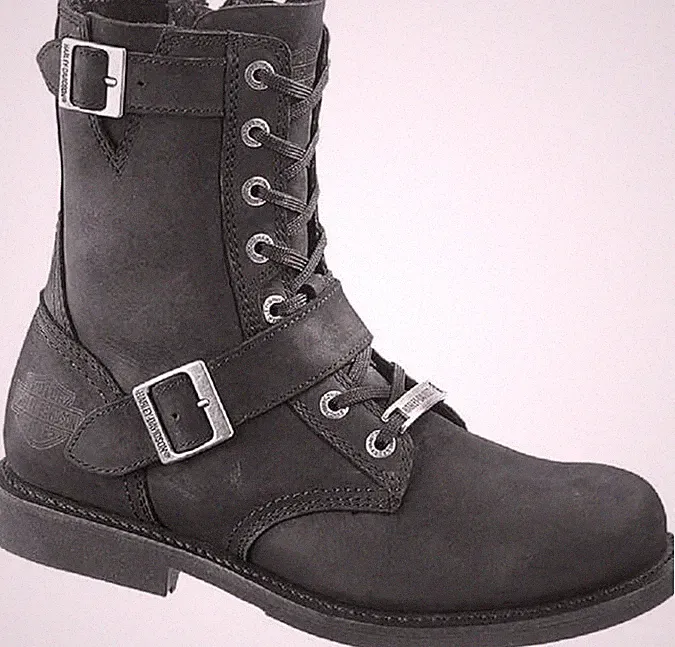 Harley-Davidson Men's Ranger Leather Motorcycle Boots Biker Riding Footwear
