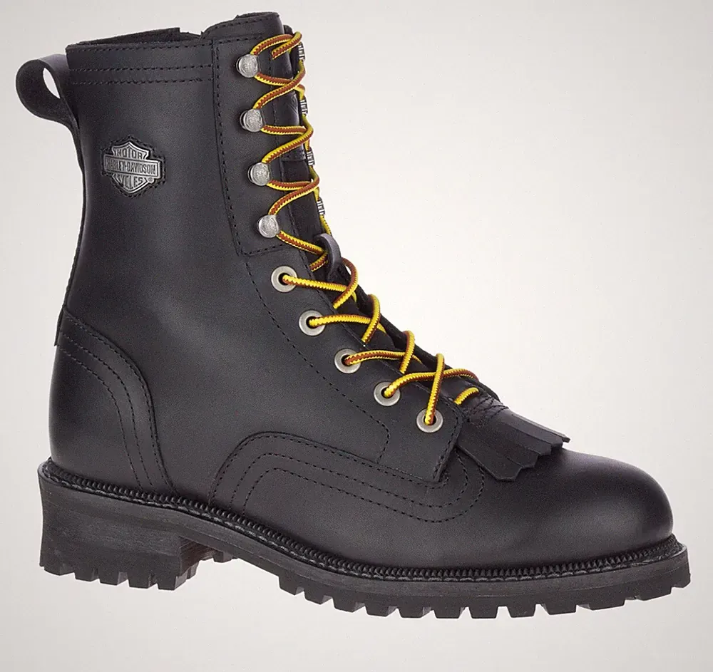Harley-Davidson® Men's Teller Black 7.25-Inch Motorcycle Boots, D93693 Size 11 M