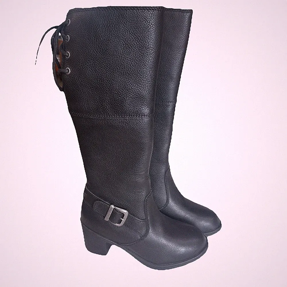 Harley-Davidson Women's Gilman 14-Inch Black WP Motorcycle Boots, D87192 sz 5
