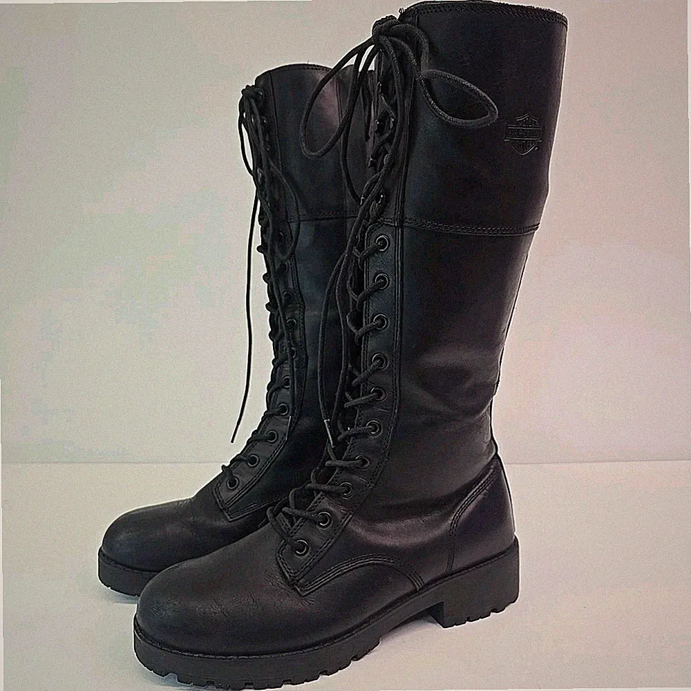 Harley-Davidson® Women's Lynwood WP Knee-High Motorcycle Boots 15" D87221 Size 8