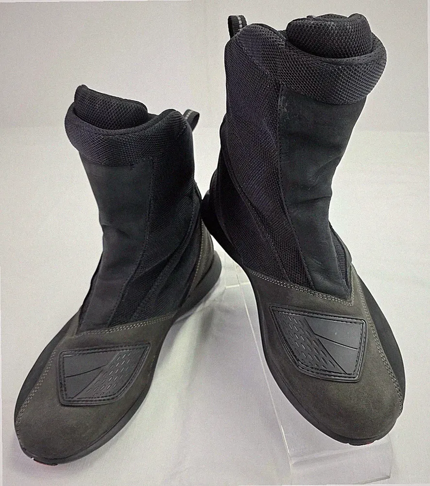 Hein Gericke Leather Mesh GoreTex Motorcycle Bike Boots Mens Sz 41 (US 8) Black