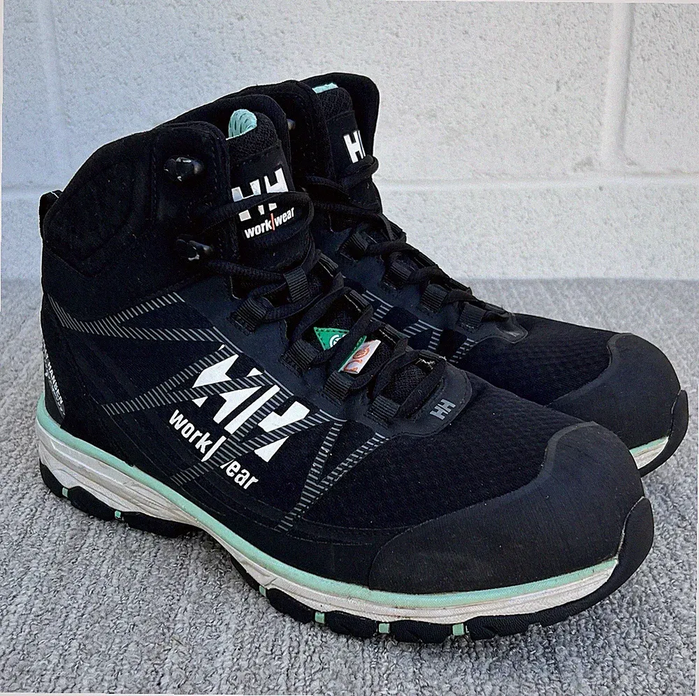 Helly Hansen Women’s Hiking Work Boots Mid Cut Aluminum Toe 11 US Size