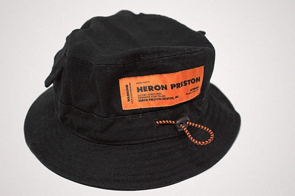Heron Preston CTNMB Bucket Hat Black – Authentic – Excellent Condition
