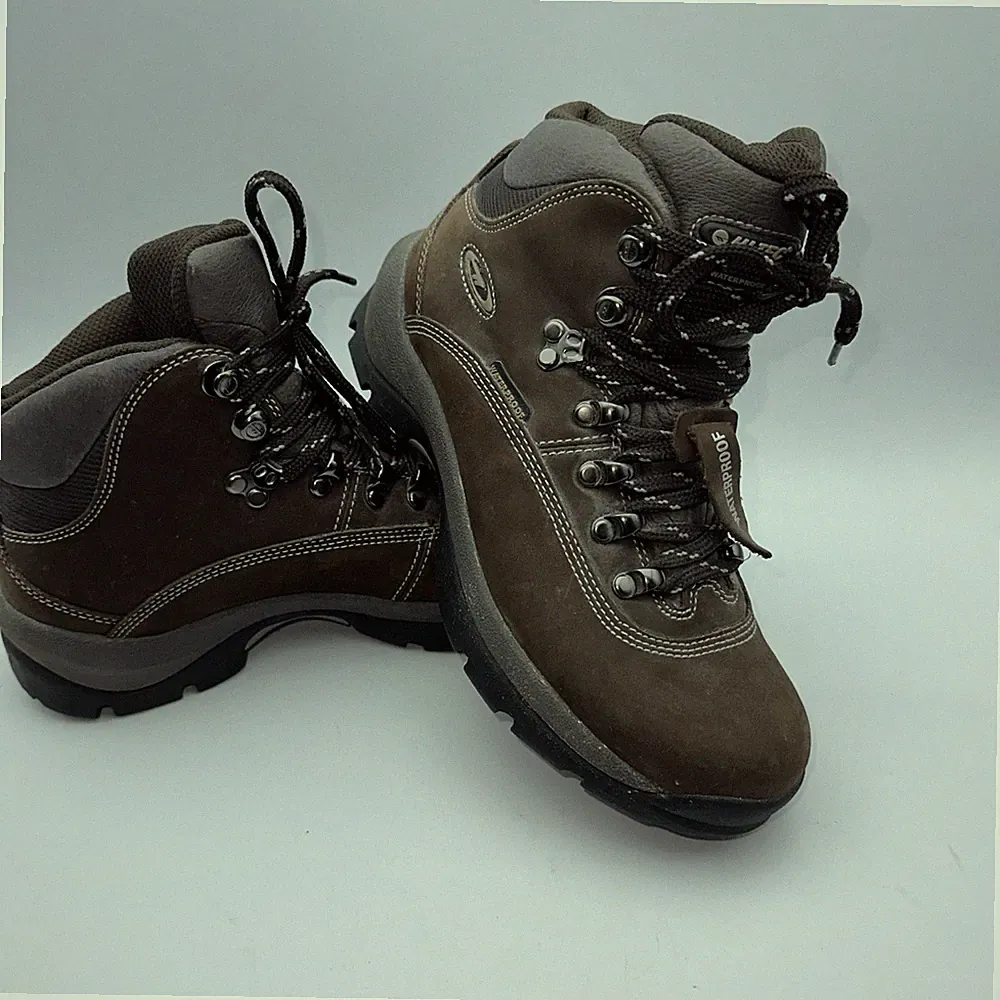 Hi-Tec Altitude Il Waterproof Hiking Brown Leather Boots Size 7