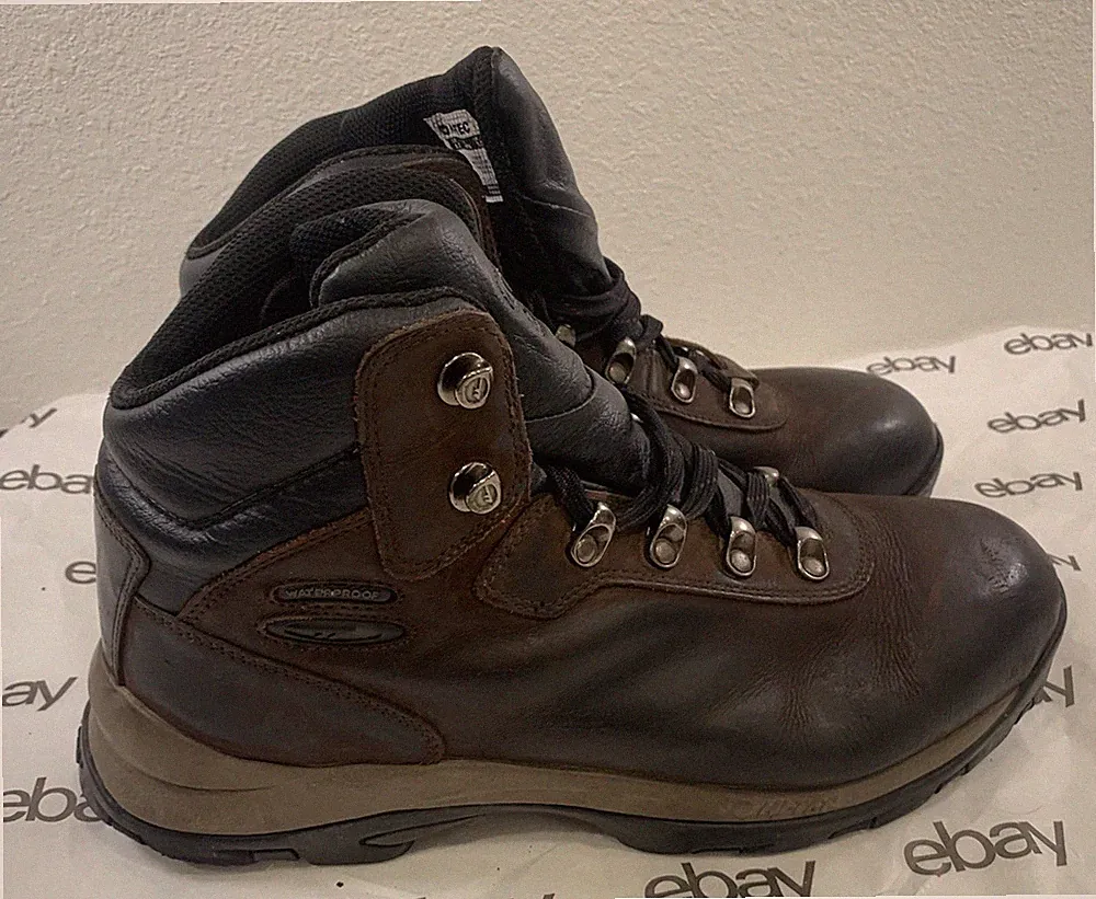 Hi-Tec Altitude IV Hiking Ankle Boots Men’s 9.5 Waterproof Brown Leather