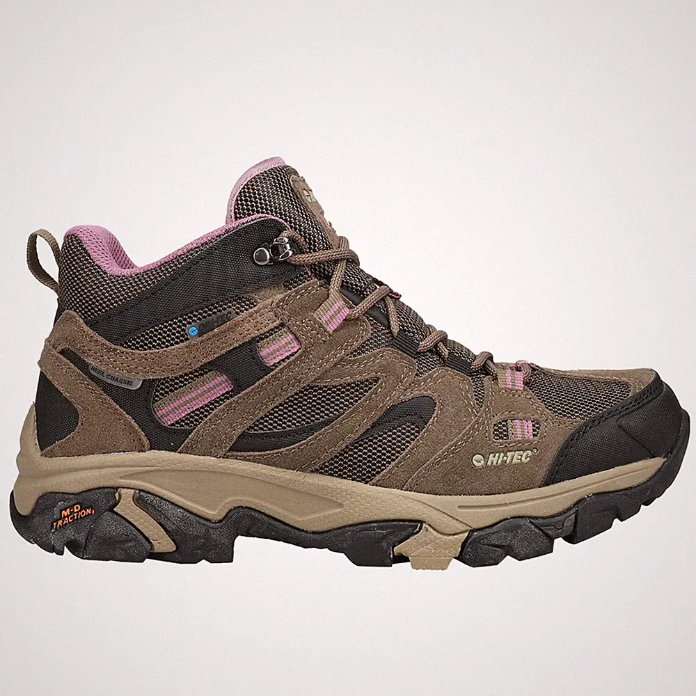 Hi-Tec Apex Lite Mid Waterproof Round Toe Hiking Womens Brown Casual Boots CH80