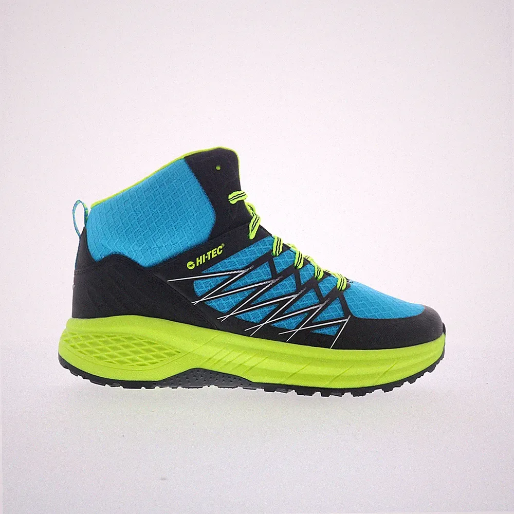 Hi-Tec Demolisher Mid CH80046M-BMY Mens Blue Synthetic Lace Up Hiking Boots