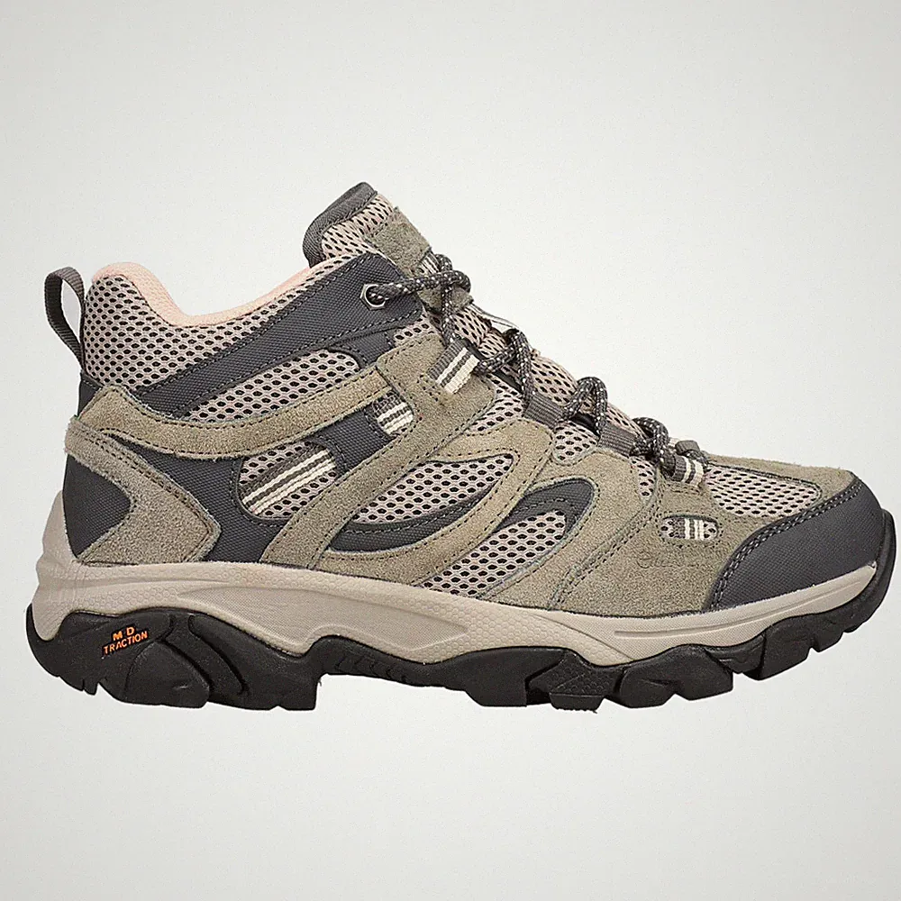 Hi-Tec Ht Ravus Mid Round Toe Hiking Womens Grey Casual Boots CH80008W-QNT