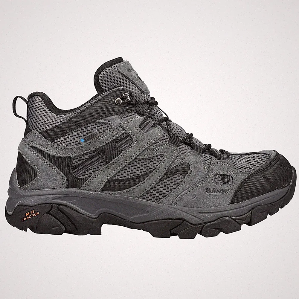Hi-Tec Ht Ravus Mid Waterproof Lace Up Hiking Mens Grey Casual Boots CH80007M-V