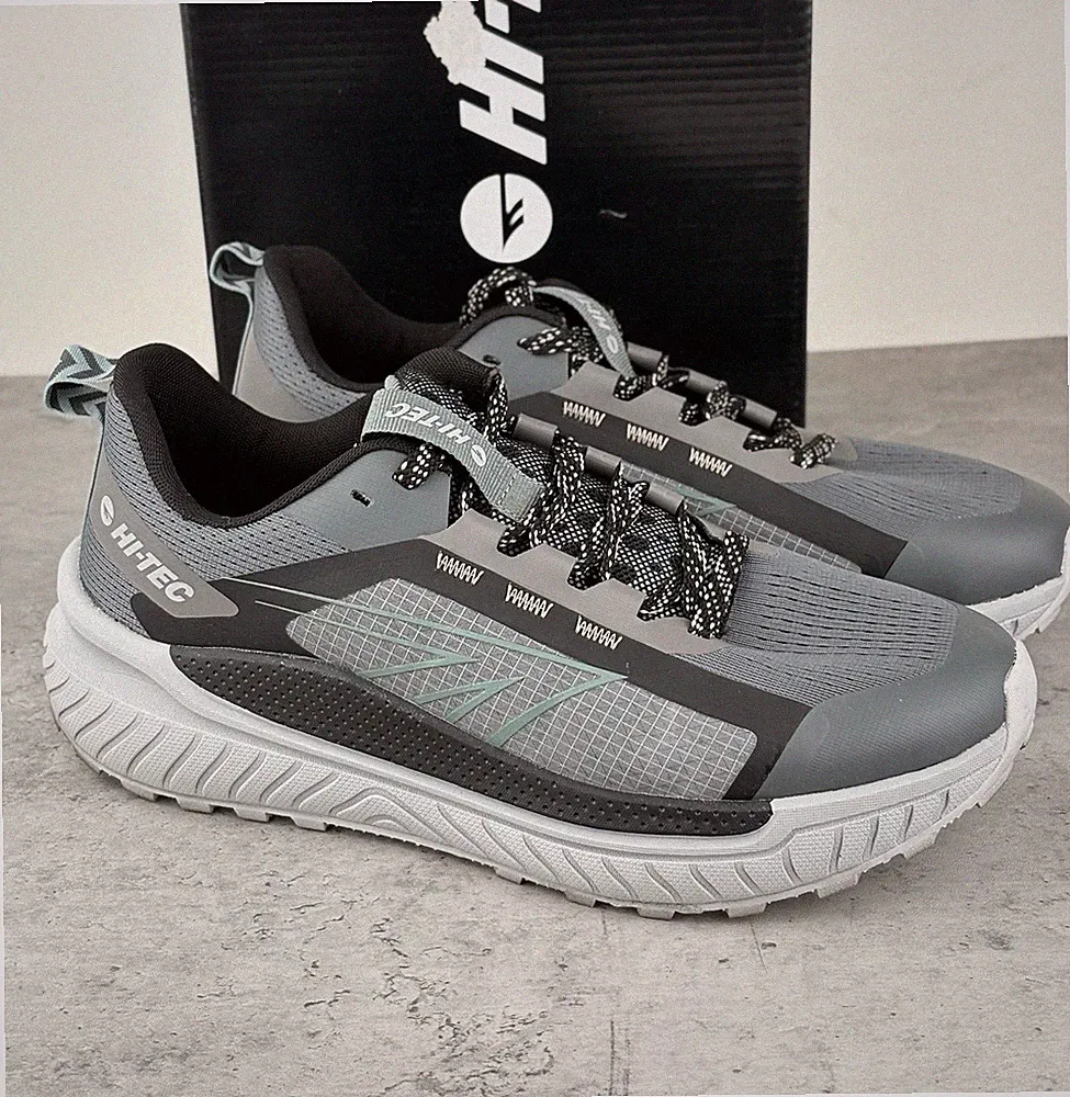 Hi-Tec Men’s Trail Shoes Lightweight Hiking Sneakers Black Gray SZ 9 Worn Once