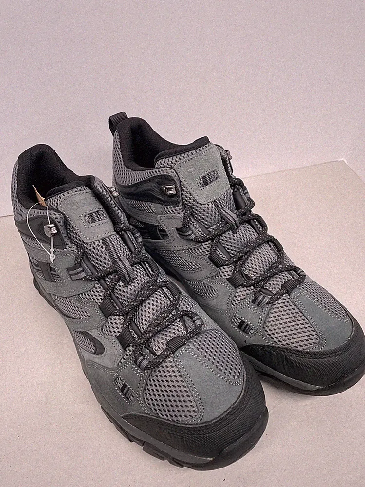 Hi-Tec Ravus Mid Lightweight Breathable Hiking Boots - Dark Grey Sz 10
