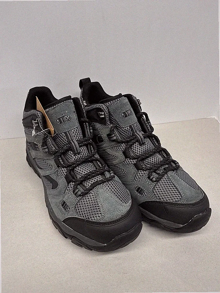 Hi-Tec Ravus Mid Lightweight Breathable Hiking Boots - Dark Grey Sz 8.5