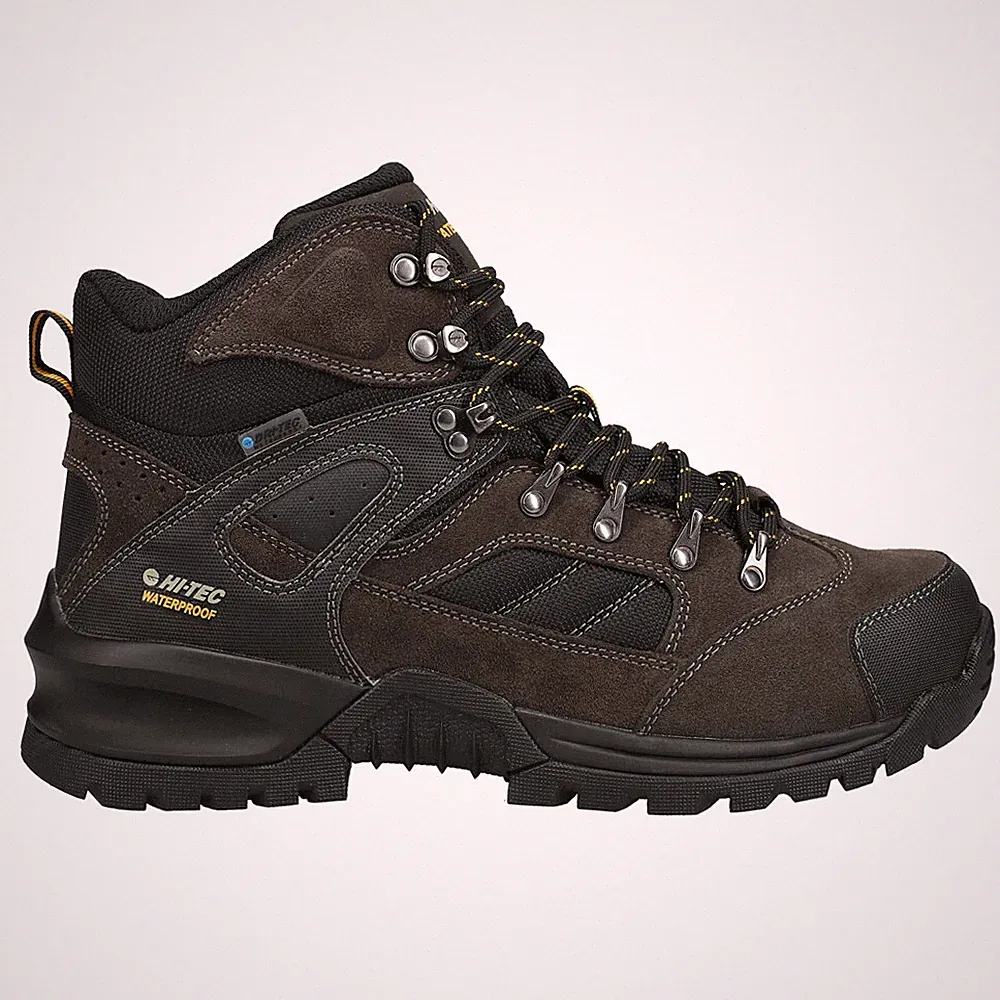 Hi-Tec Rock Mid Wp Lace Up Hiking Mens Brown Casual Boots CH80050M-V