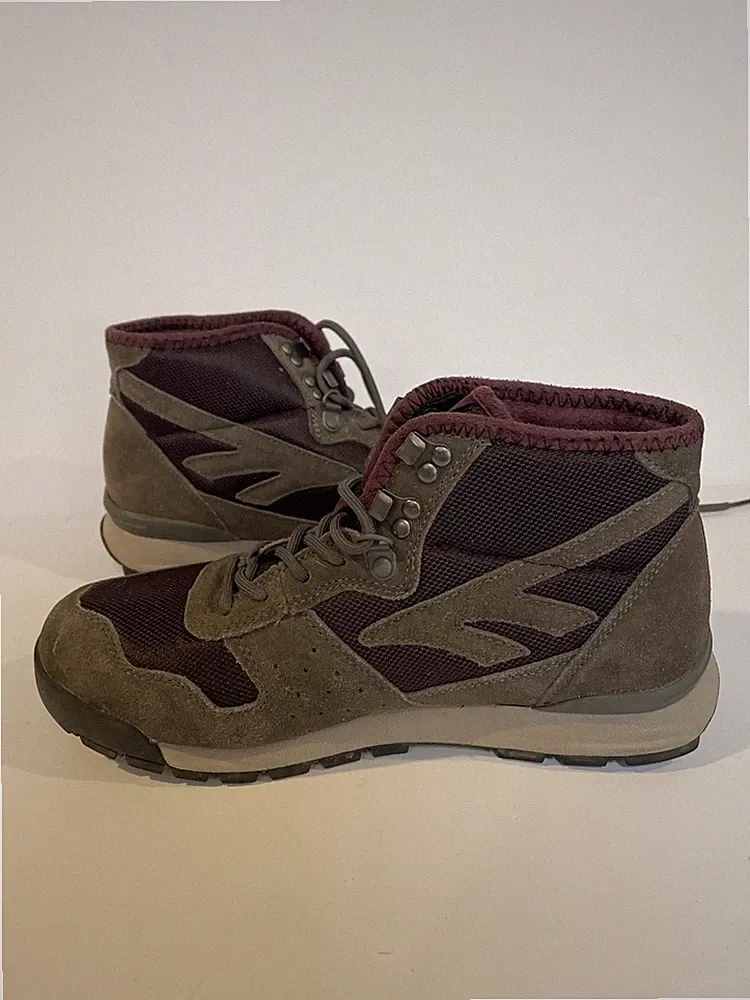 Hi-Tec Sierra Lite Womens 8.5 Gray Suede Lace Up Hiking Boots Model SL 78