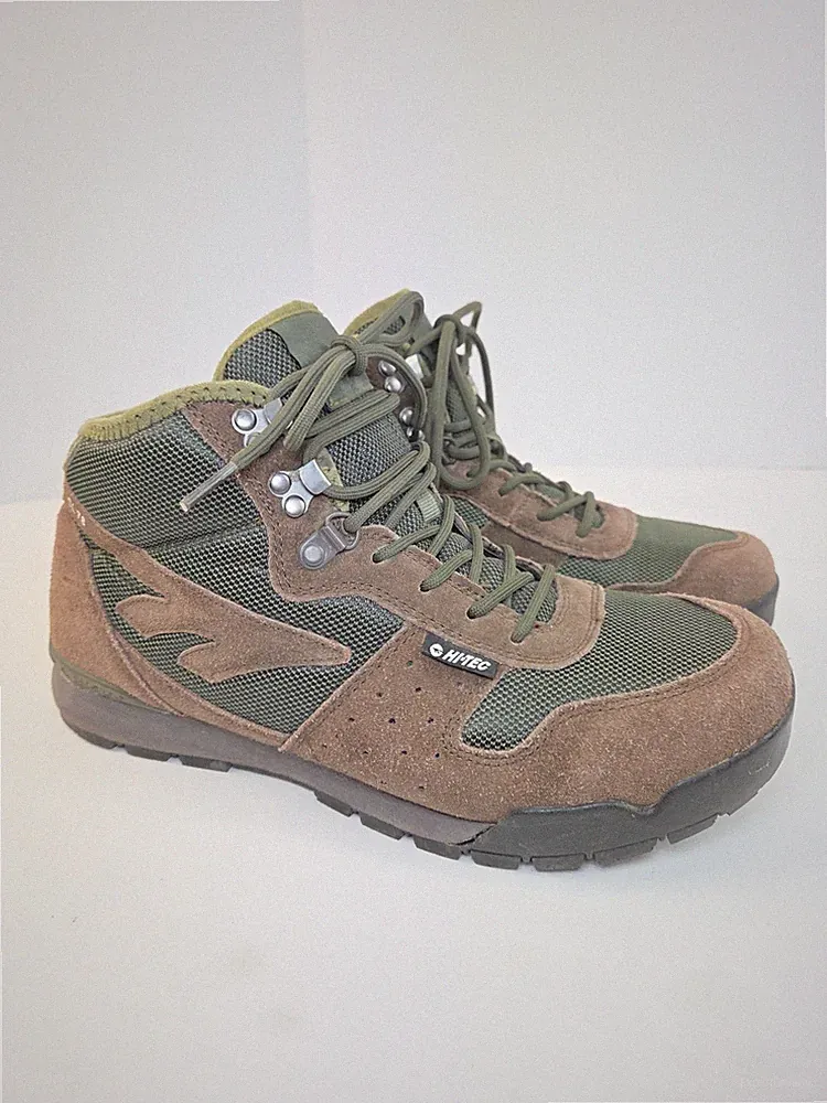 Hi-Tec SL78, Men's Sz 9.5M, Brown Suede Leather Hiking Outdoor Trail Boot Shoes