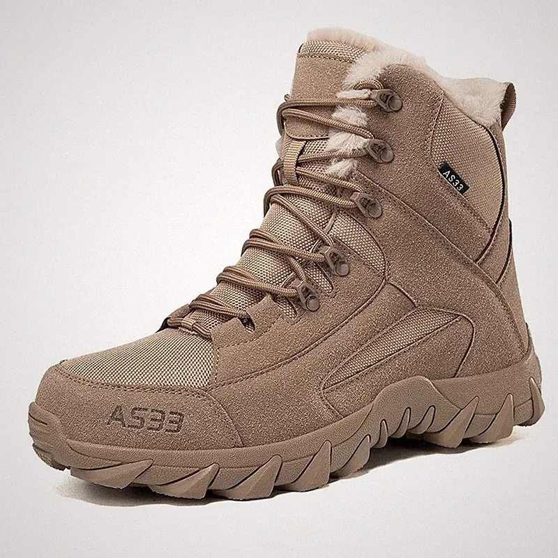 High-top Breathable Outdoor Mountaineering Combat Boots Desert Work Shoes