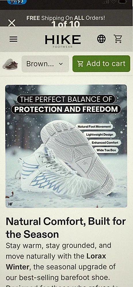 HIKE Footwear Lorax Winter Faux Fur Bootie Sneaker Boots White Gray EU 38 US 7.5
