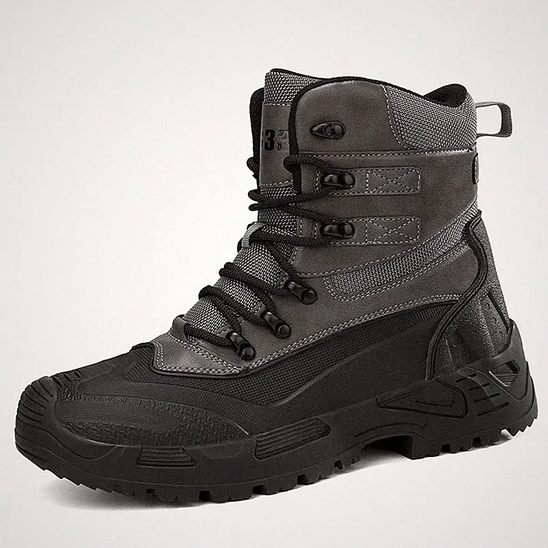 Hiking Anti Slip Outdoor Training Boots Men's Ankle Warm Boots High Top Sneaker