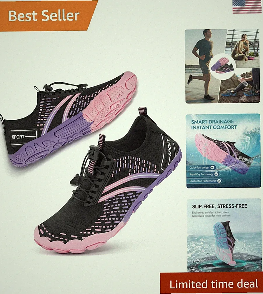 Hiking Barefoot Water Shoes for Women Men Beach Swim Aqua Pool River Quick Dr...