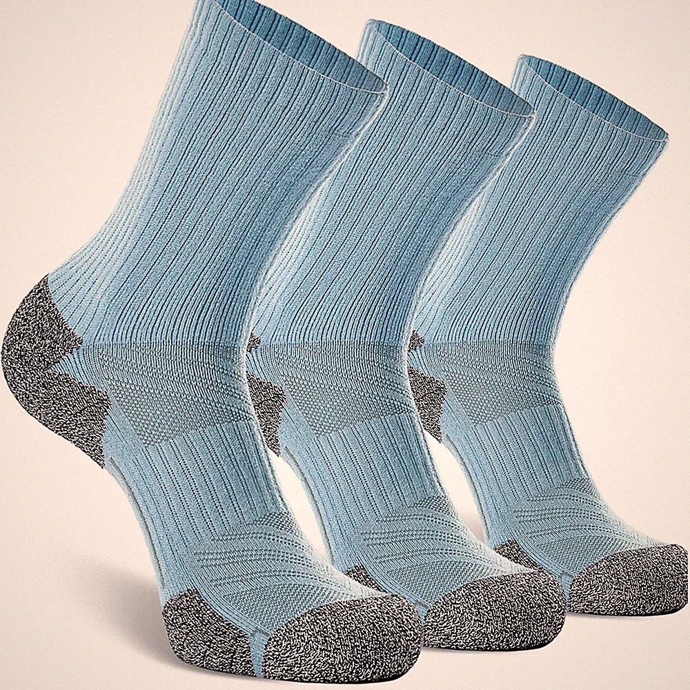 Hiking Crew Socks 3-Pack Men Women Boot Socks for Walking Hunting Camping Win...