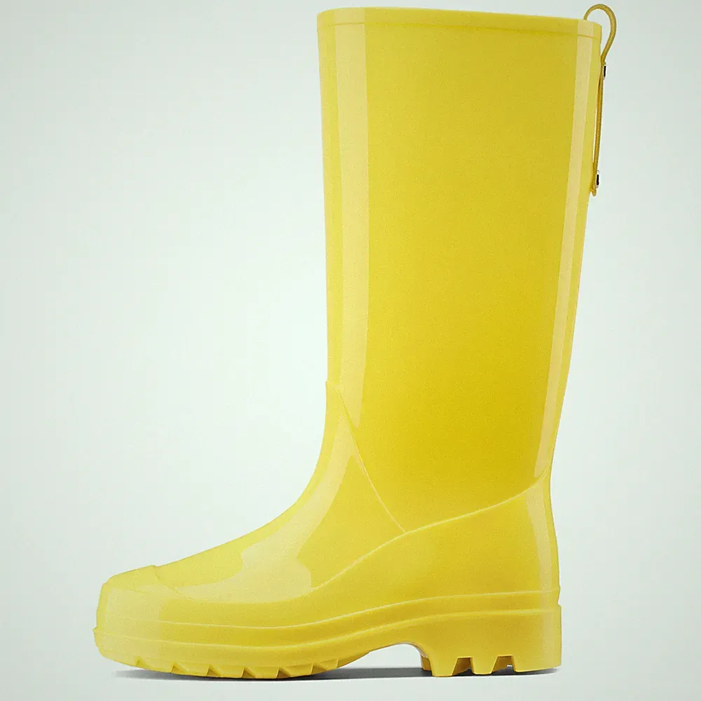 HISEA Women's Knee High Rain Boots Waterproof Wellies Non-Slip Garden Work Boots