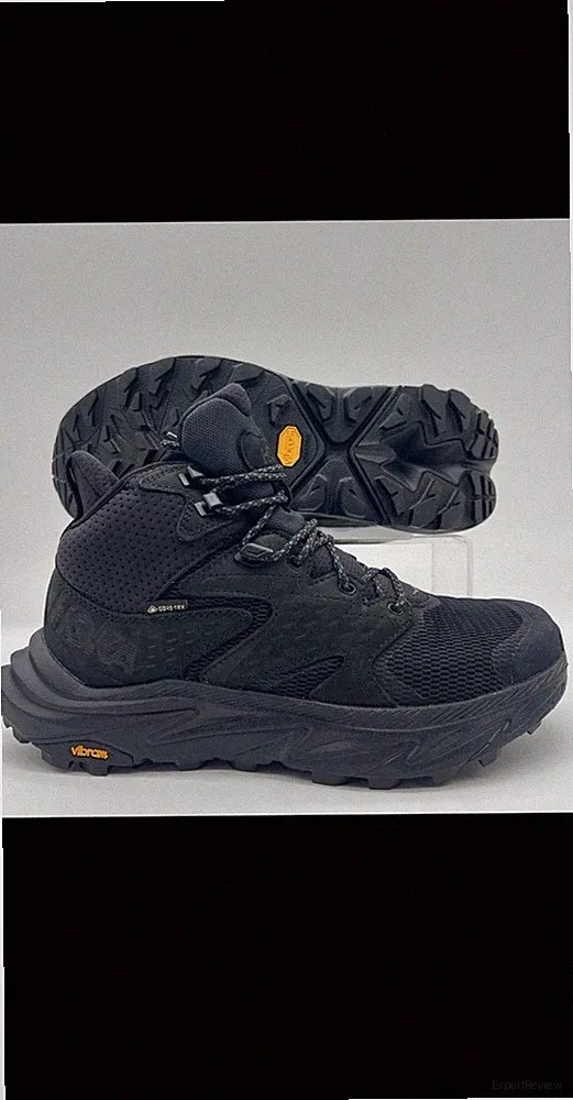 Hoka Black Hiking Boots Gore-Tex Vibram Sole