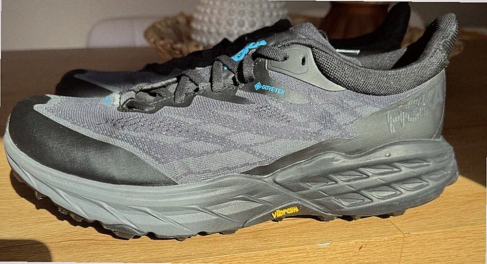 Hoka Gore-Tex Men's Trail Hiking Shoes Black Gray Vibram Sole