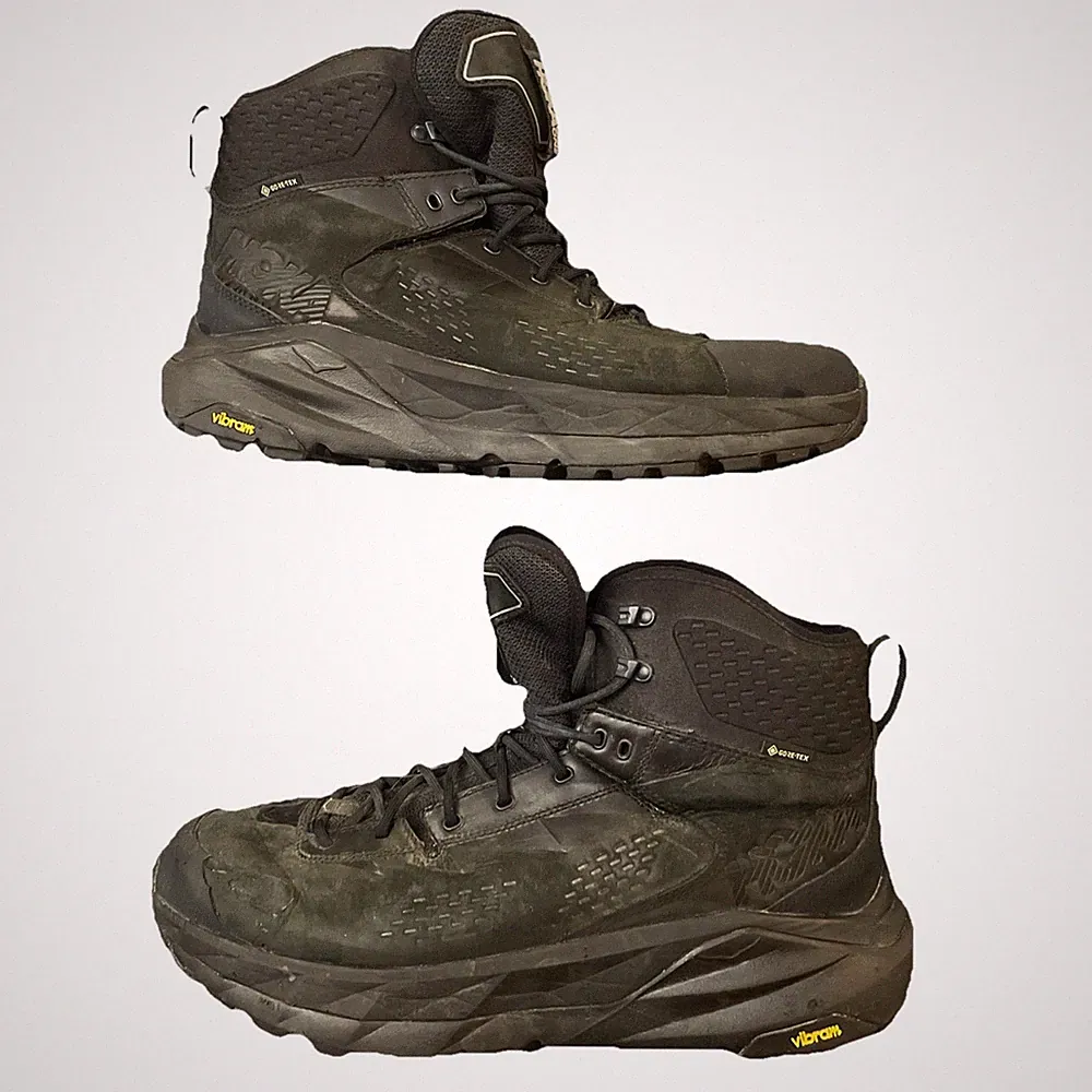 Hoka Kaha GTX Men's Hiking Trail Shoes Sz US 11.5 Black Waterproof 1112030