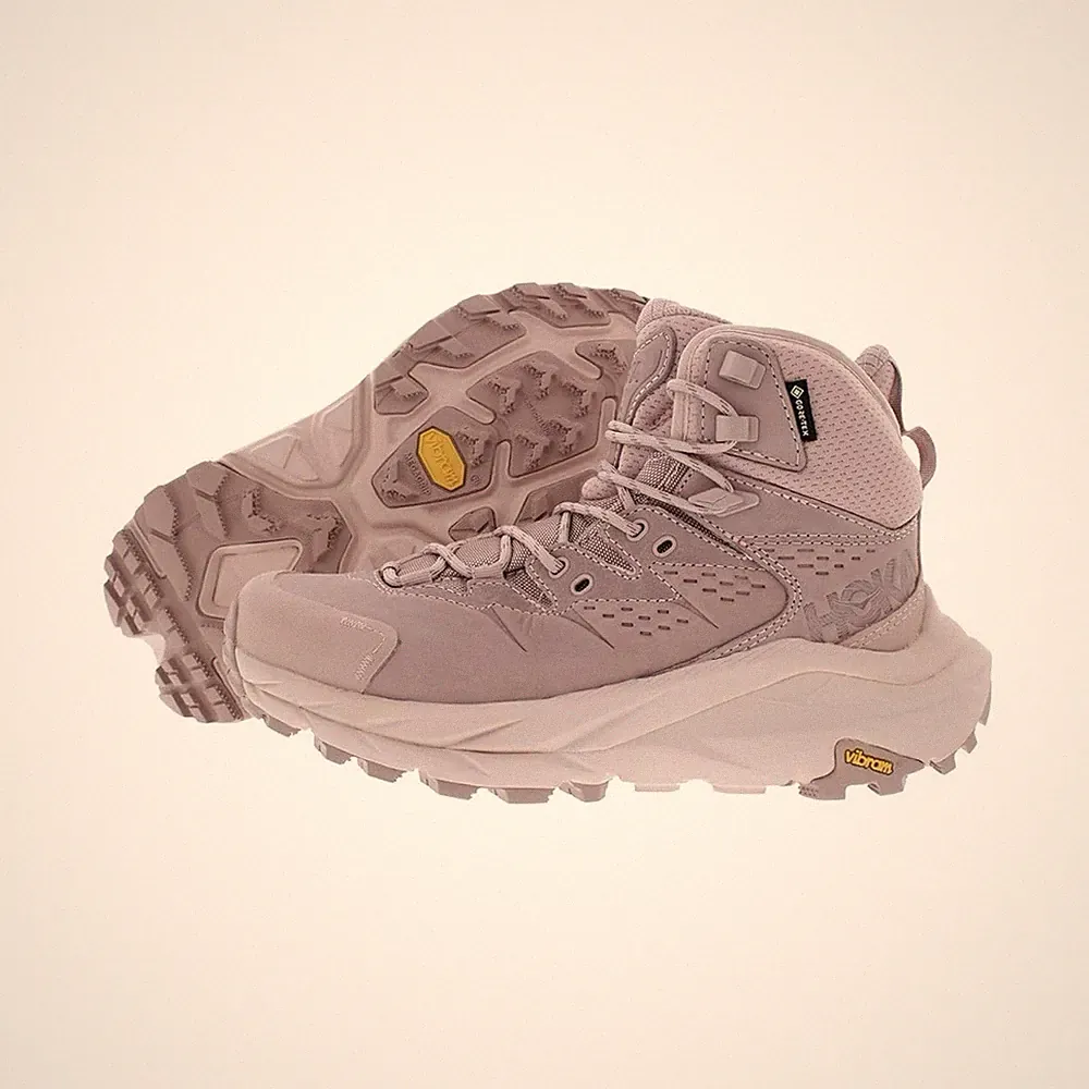 Hoka One Anacapa Mid Trainers Mauve Pink GORE-TEX Trail Hiking Shoes Women 13