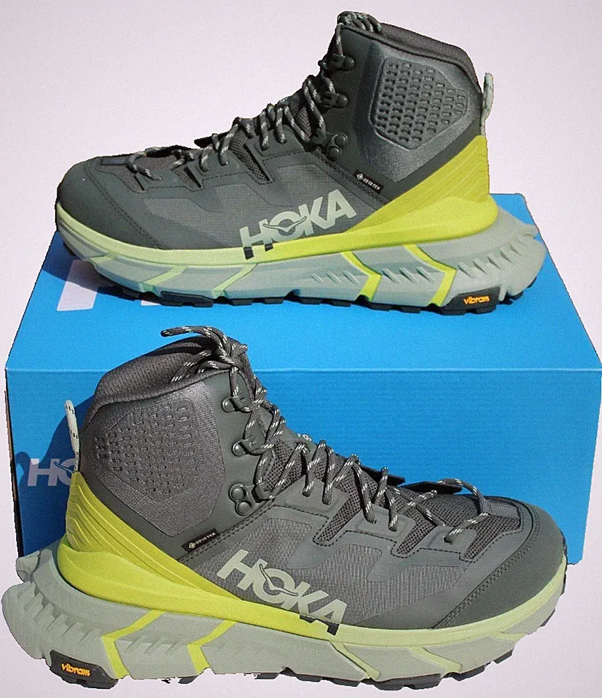 HOKA ONE ONE TenNine GTX Mens 12.5 Trail/Hiking Shoes/Boots Thyme NEW $275