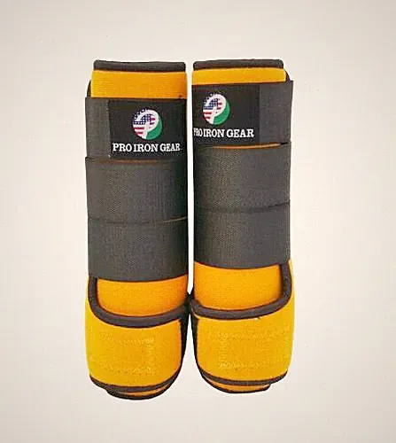 Horse Boot Medicine Brushing Support Yellow Boots Equestrian 14 Color