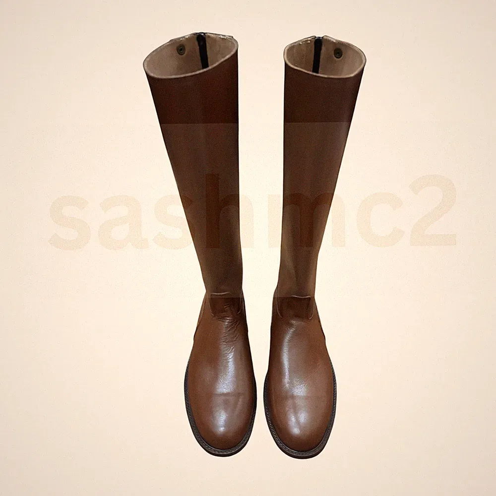 Horse Riding Men Brown Long Boots,Horseback Riding Boots,Tall Riding Boots Shoes