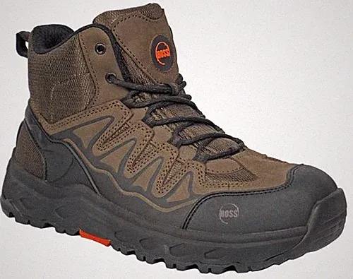 HOSS Men's Eric Hi Aluminum Toe Work Boot Brown - 50239, Brown
