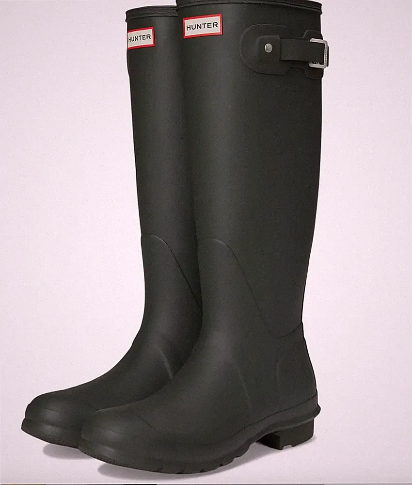 Hunter Original Women's Waterproof Knee High Rain Boots Olive Matte Size 10