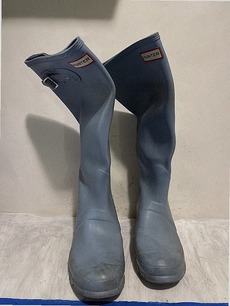 HUNTER Women's Original Tall Rain Rubber Matte Boots Size 9 Stains/Worn