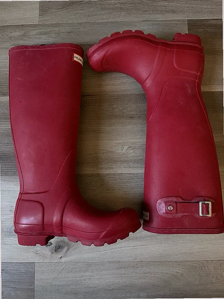 Hunter Women's Original Tall Wellington Rain Boots Waterproof WFT1000RMA Size 6